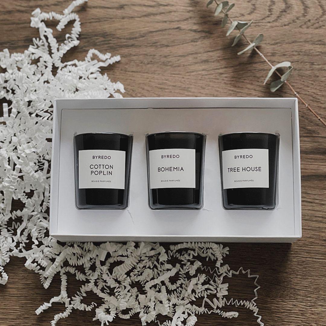 BYREDO scented candles gift set.
