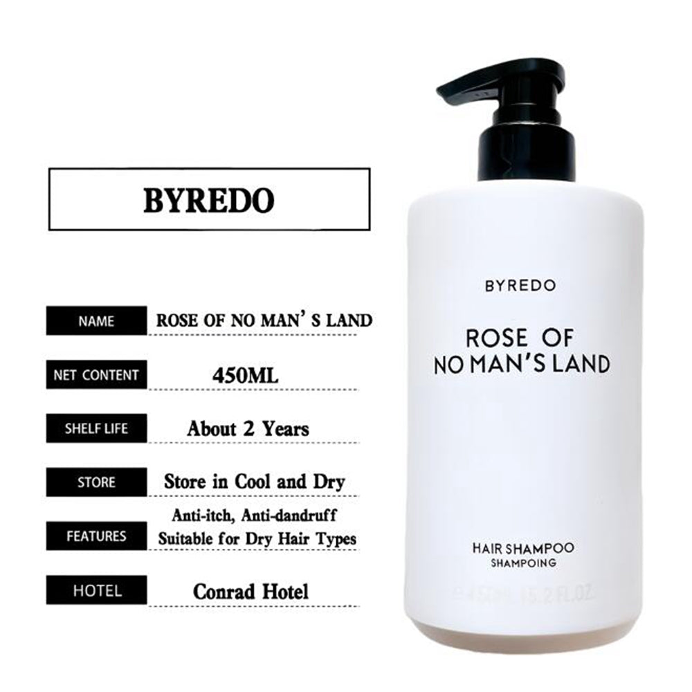 Conrad Hotel Shampoo & Conditioner & Shower Gel & Body Lotion & Hand Wash 450ML | Byredo Rose of No Man&