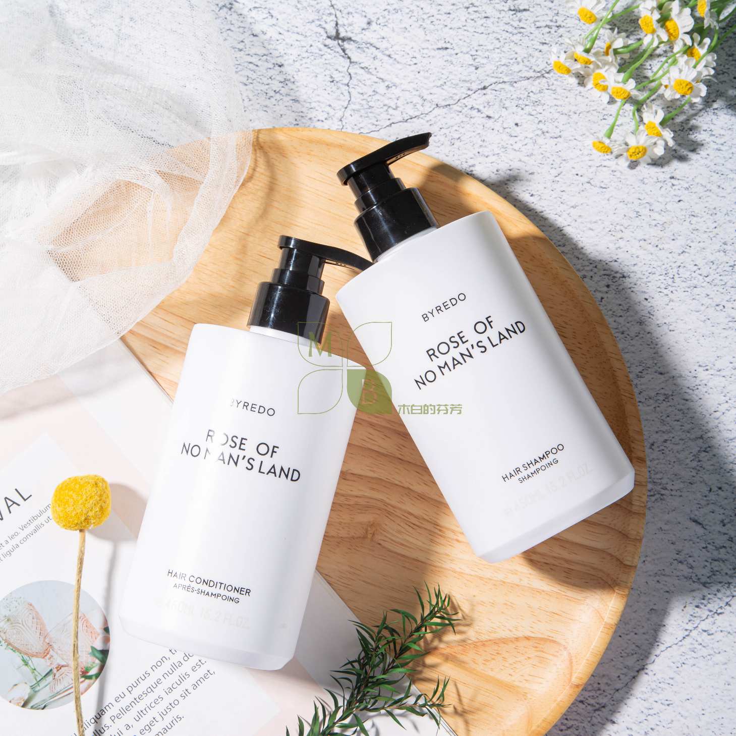 Conrad Hotel Shampoo & Conditioner & Shower Gel & Body Lotion & Hand Wash 450ML | Byredo Rose of No Man&