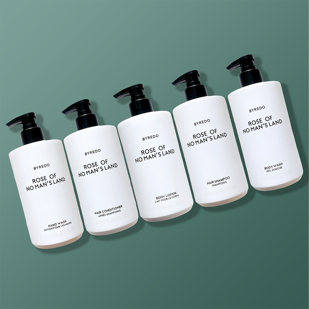 Conrad Hotel Shampoo & Conditioner & Shower Gel & Body Lotion & Hand Wash 450ML | Byredo Rose of No Man&