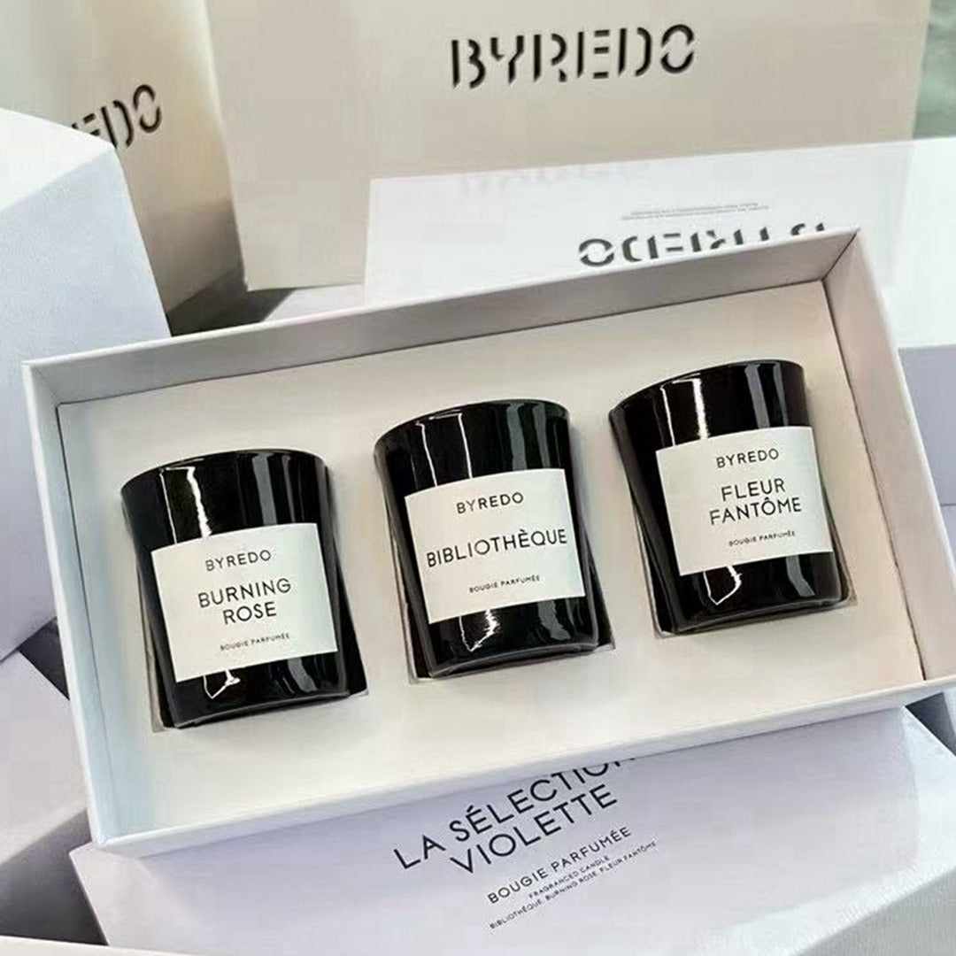 Byredo FLEURFANTOME BIBLIOTHEQUE BURNINGROSE Candles » Buy