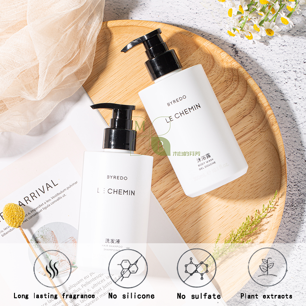 The Luxury Collection Hotel Shampoo &amp; Conditioner &amp; Shower Gel &amp; Body Lotion 300ML | Byredo Le Chemin